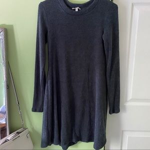 Navy blue sweater dress